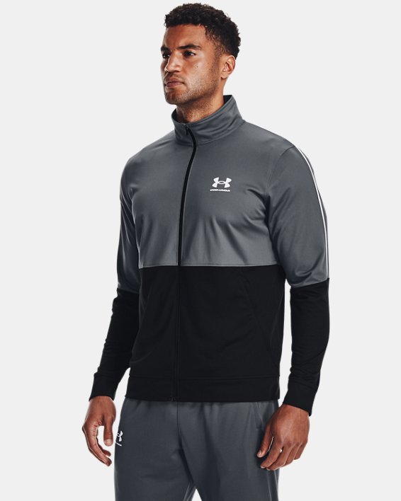 Under Armour UA Sportstyle Mens Pique Lightweight Fitted Sports Running Jacket L 